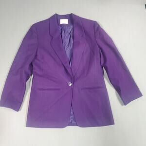 Vintage Pendleton Blazer Women's Size 8 Purple 100% Wool